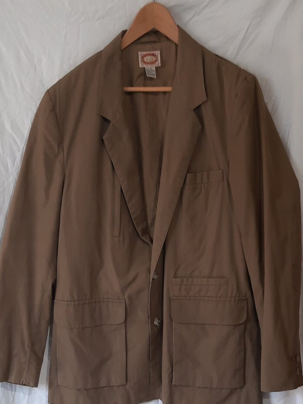 Banana Republic Khaki Canvas Sportcoat, Men's 44R